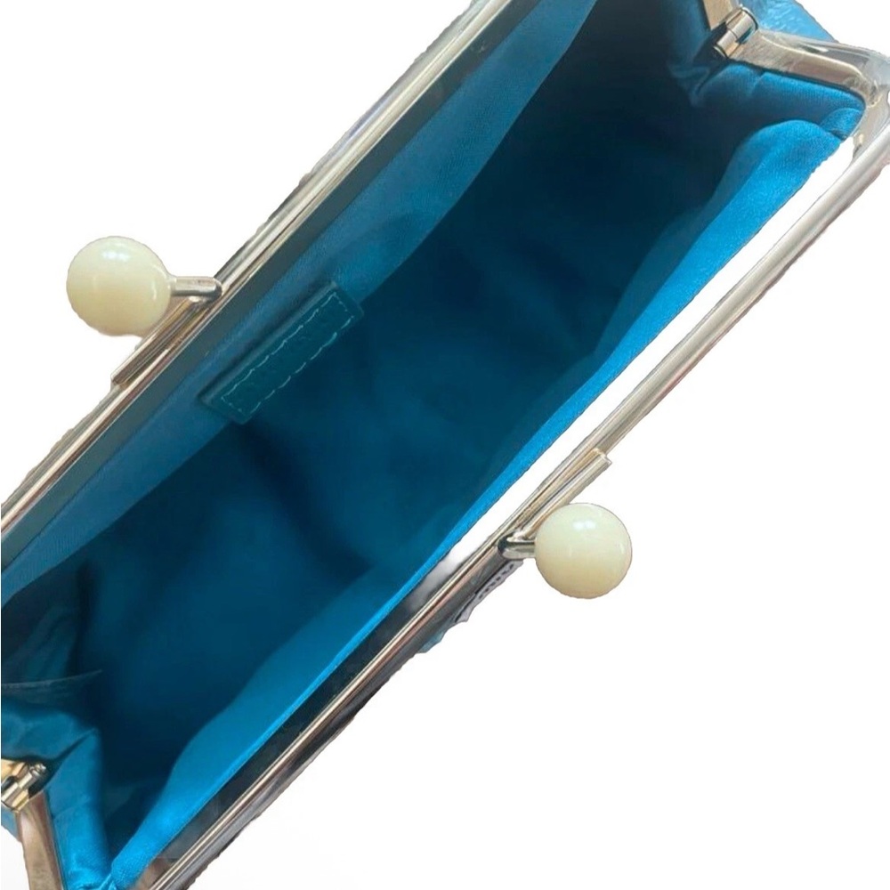 New w/ Box Miu Miu VIP Crossbody Clutch in Tiffany Blue with Gold Hardwa… - Picture 10 of 10